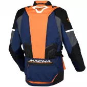 Bunda na moto Macna Domane dark blue/orange/black men