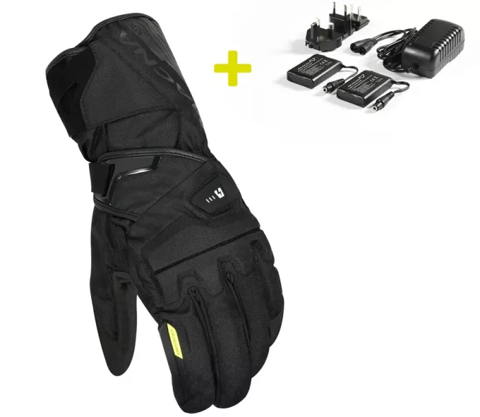 Vyhřívané rukavice na moto Macna Foton 2.0 RTX black gloves vel. 3XL (battery kit included)