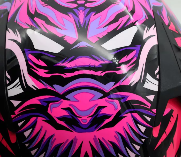 Helma na moto XRC Macudo pink