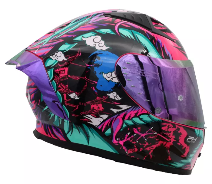 Helma na moto XRC Macudo pink