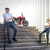 Kalhoty na moto Trilobite Parado doublelayer AAA regular fit men jeans blue level 2 (Prodloužené)