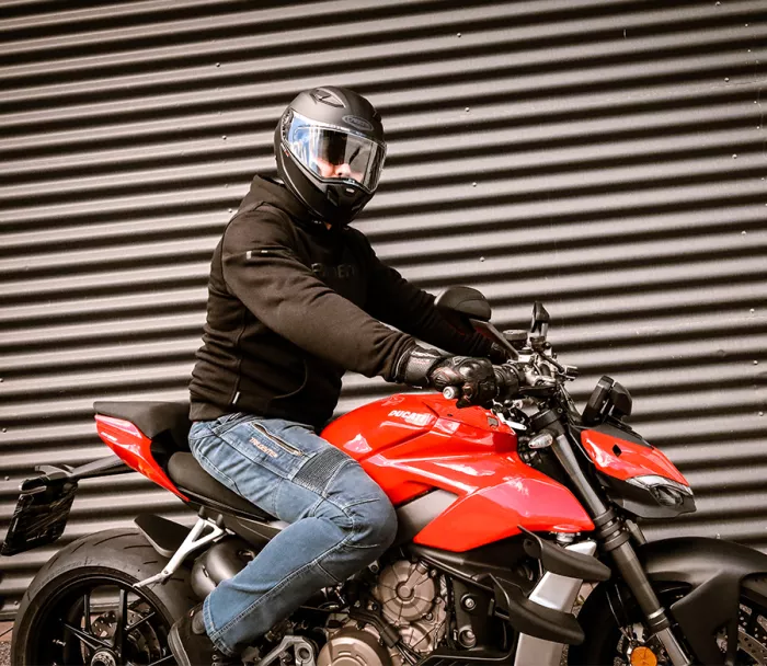 Kalhoty na moto Trilobite Parado doublelayer AAA regular fit men jeans blue level 2 (Prodloužené)