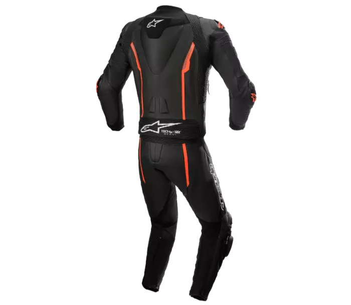 Dvoudílná kožená kombinéza Alpinestars Missile V2 black/red fluo