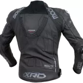 Kožená bunda na moto XRC Moos blk/grey