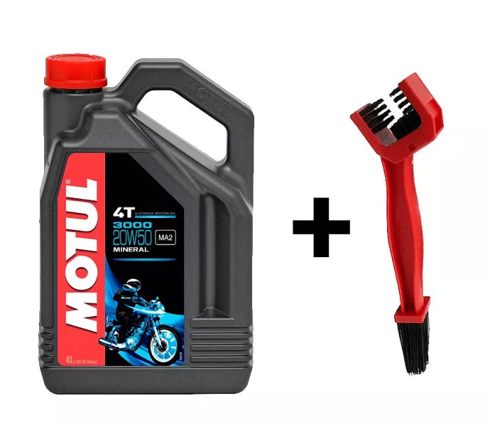 Motul 3000 20W50 4L+ kartáč na řetěz