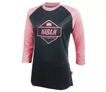 Dívčí dres Nabajk Ancze 3/4 sleeve black/old pink