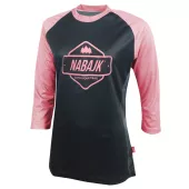 Dámský dres Nabajk Ancze 3/4 sleeve black/old pink