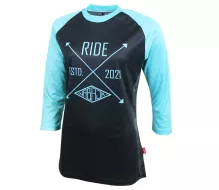 Dámský dres Nabajk Pradeed 3/4 sleeve black/turquoise