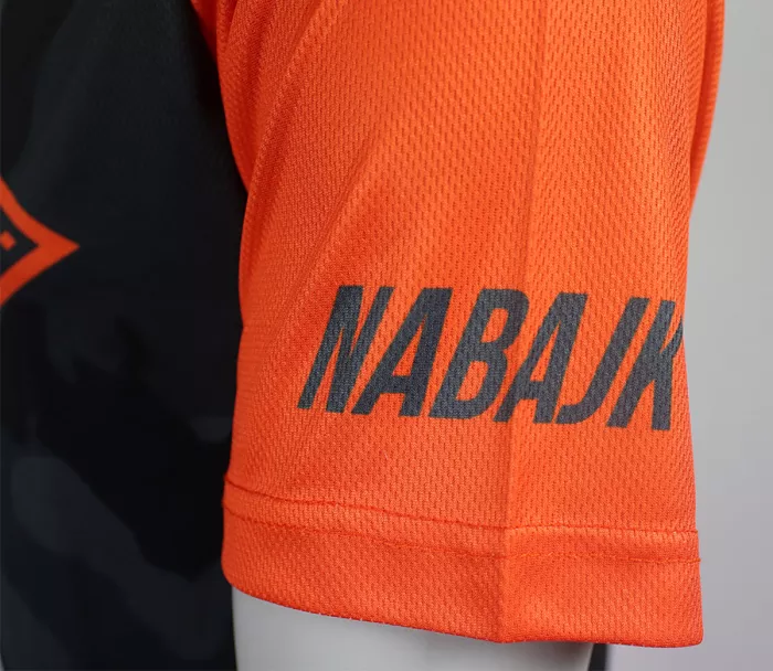 Pánský dres Nabajk Shpindler short sleeve black camo/orange
