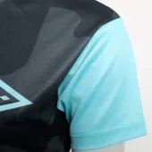 Dámský dres Nabajk Shpindler short sleeve black camo/turquoise