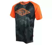 Pánský dres Nabajk Shpindler short sleeve black camo/orange