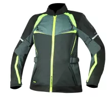 Dámská bunda na moto Nazran Thron Tech Air black/grey/fluo