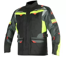 Bunda na moto Nazran Moritz 2.0 black/grey/fluo