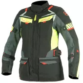 Dámská bunda na moto Nazran Moritz 2.0 black/grey/fluo