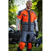 Bunda na moto Nazran Cavell Dakar orange/grey Tech-Air® compatible