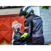 Bunda na moto Nazran Moritz 2.0 black/grey/fluo