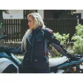 Dámská bunda na moto Nazran Puccino black/grey Tech-air compatible