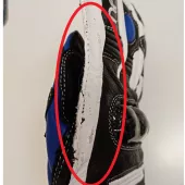 Rukavice na motorku Nazran RX-7 black/white/blue vel. XS