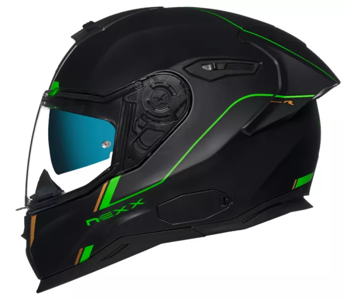 Helma na moto NEXX SX.100R FRENETIC green/black MT