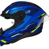 Helma na moto NEXX X.R3R PRECISION blue/neon MT