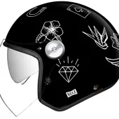 Otevřená helma na moto NEXX X.G30 Tattoo black white