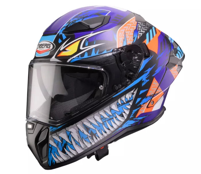 Helma Caberg Drift Evo II Nobo matt black/red fluo/blue/purple