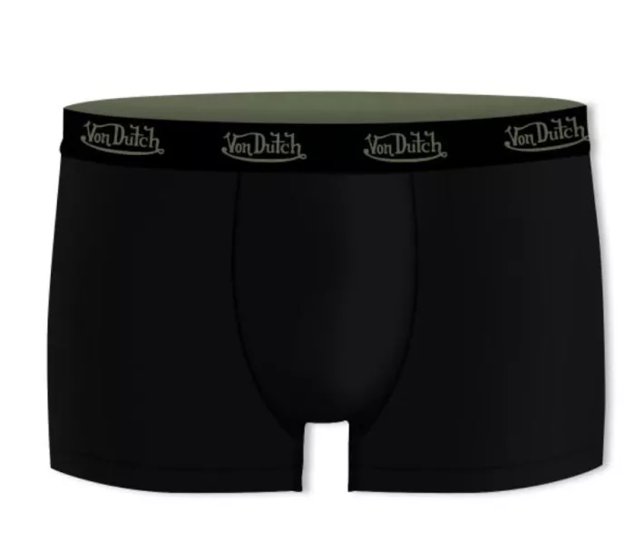 Boxerky Von Dutch Basic noir/kaki (2ks v balení)