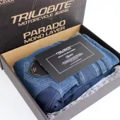 Dámské džíny na moto Trilobite Parado monolayer AAA slim fit ladies jeans black (Prodloužené)