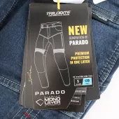 Dámské džíny na moto Trilobite Parado monolayer AAA slim fit ladies jeans black (Prodloužené)
