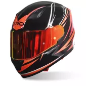 Helma na moto XRC Merchi R black/orange/grey