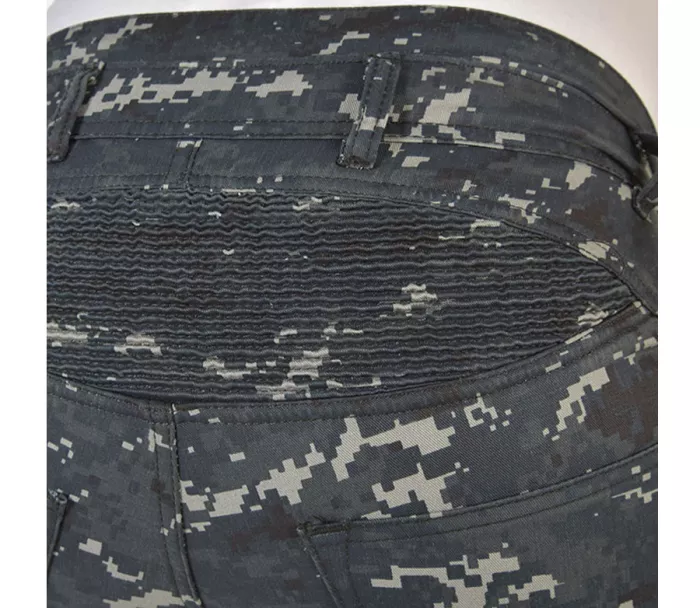 Kevlarové kalhoty na moto Trilobite Parado blue digi camo (prodloužené)