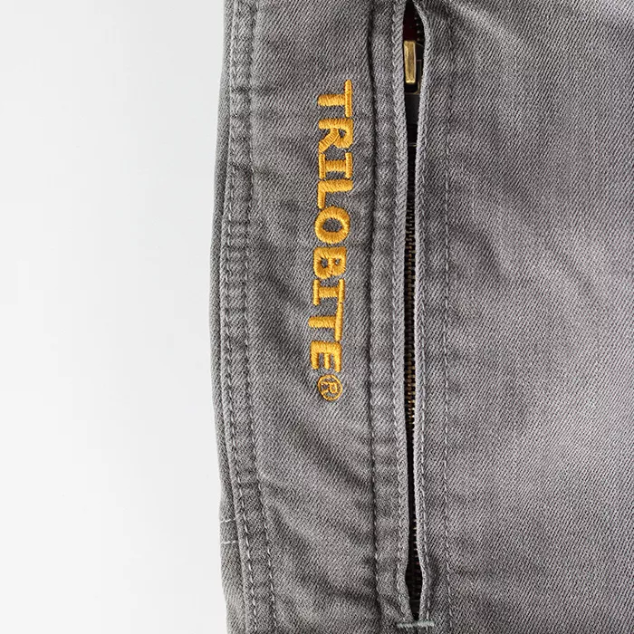 Kevlarové džíny na motorku Trilobite Parado light grey SLIM