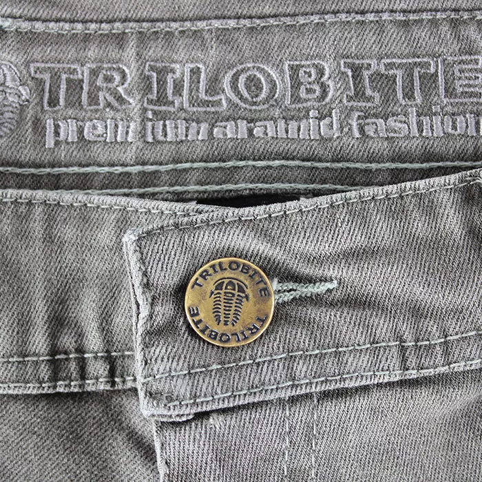 Kevlarové džíny na motorku Trilobite Parado light grey SLIM