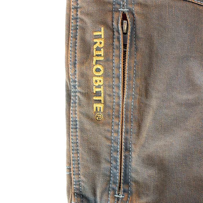 Kevlarové džíny na motorku Trilobite Parado rusty brown Slim fit