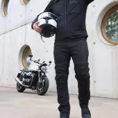 Pánské kalhoty Trilobite Parado doublelayer AAAA slim fit men jeans black level 2 (zkrácené)