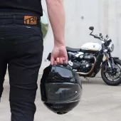 Pánské kalhoty Trilobite Parado doublelayer AAAA slim fit men jeans black level 2 (zkrácené)