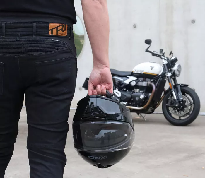 Pánské kalhoty Trilobite Parado doublelayer AAAA slim fit men jeans black level 2 (zkrácené)