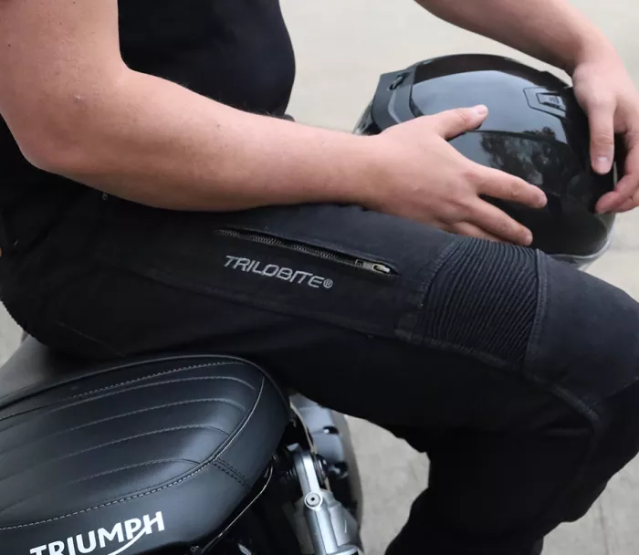 Pánské kalhoty Trilobite Parado doublelayer AAAA slim fit men jeans black level 2 (zkrácené)