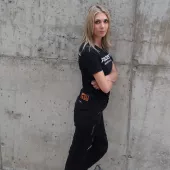 Dámské kalhoty Trilobite Parado doublelayer AAAA slim fit jeans black level 2 (prodloužené)