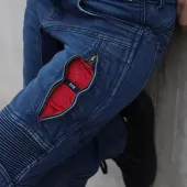 Dámské kalhoty Trilobite Parado doublelayer AAAA slim fit jeans blue level 2 (prodloužené)