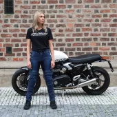 Dámské kalhoty Trilobite Parado doublelayer AAAA slim fit jeans blue level 2 (prodloužené)