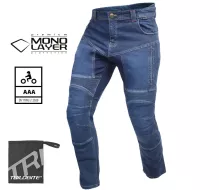 Pánské kalhoty na moto Trilobite Parado monolayer AAA slim fit blue (Zkrácené)