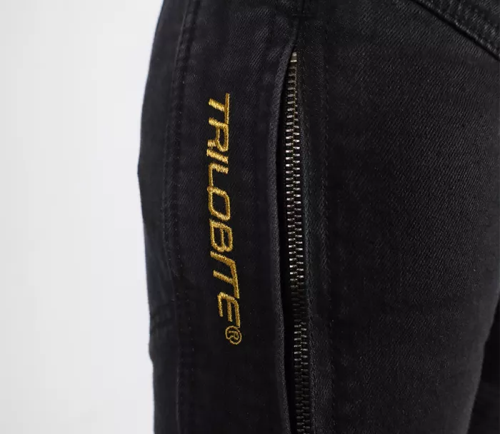 Pánské kalhoty Trilobite Parado doublelayer AAA slim fit men jeans black level 2