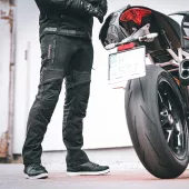 Kevlarové džíny na motorku Trilobite Parado black