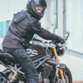 Kevlarové džíny na moto Trilobite Parado black (zkrácená verze)