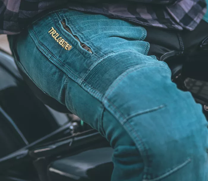 Kevlarové džíny na motorku Trilobite Parado Recycled blue