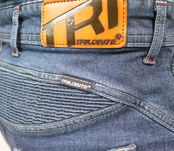 Dámské moto džíny Trilobite Parado monolayer AAA slim fit blue (Prodloužené)