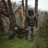 Kevlarové džíny na moto Trilobite Parado light grey SLIM  (prodloužené)