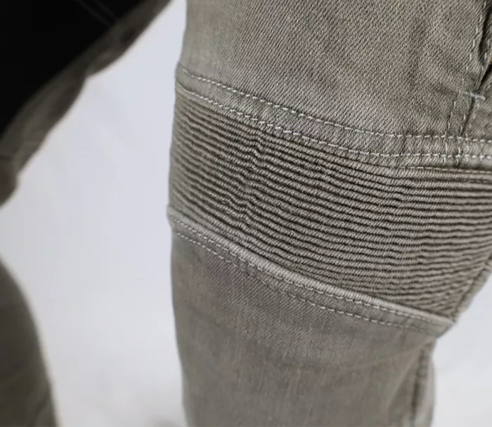 Pánské džíny na moto Trilobite Parado doublelayer AAA slim fit light grey level 2