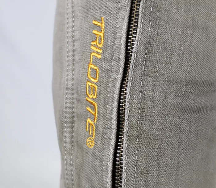 Pánské džíny na moto Trilobite Parado doublelayer AAA slim fit light grey level 2